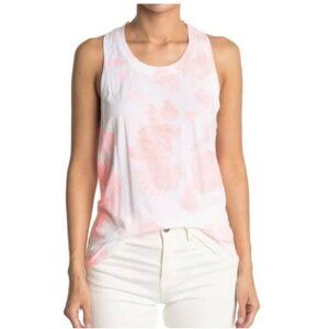 Sundry Women's‎ Peach Pop Tie Dye Racerback Tank Top Stretch Multicolor Size 2